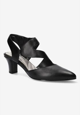 Extra Wide Width Women's Venue Pumps by Easy Street in Black (Size 8 WW)