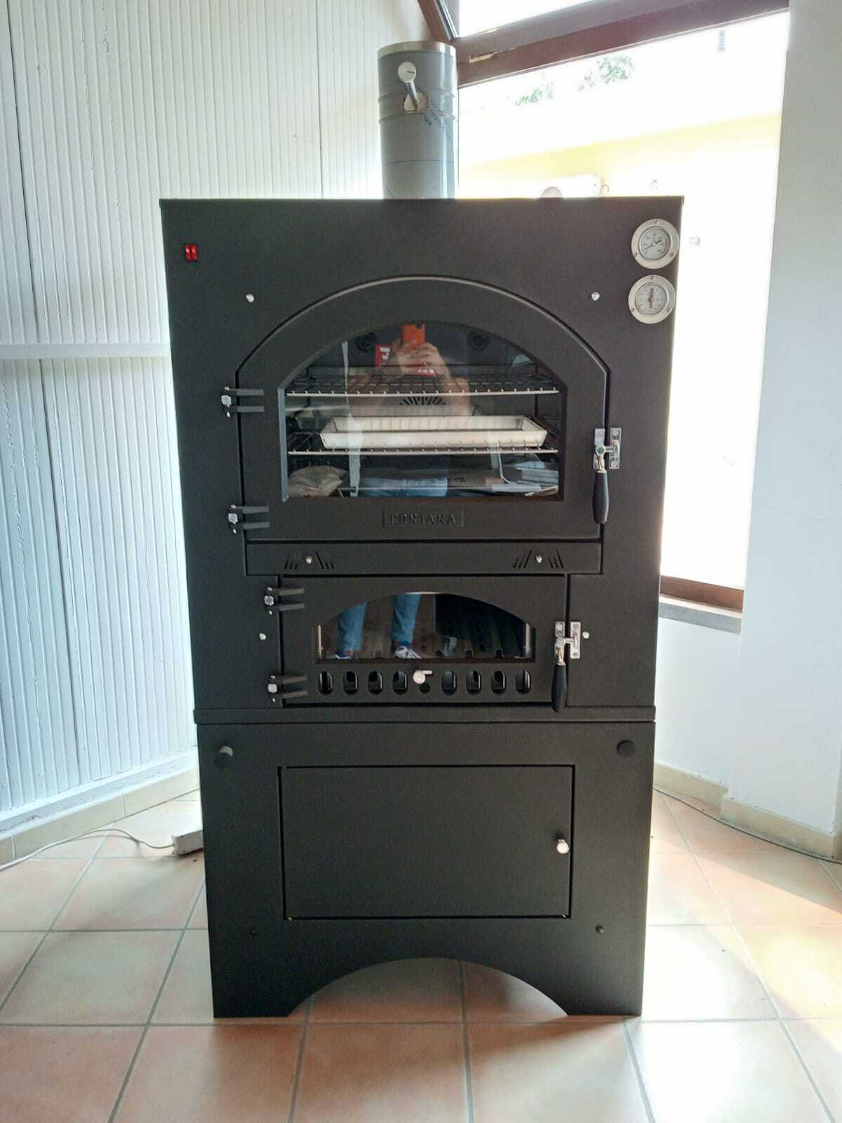 Fontana Houtoven Fontana model INC 80 X 65 QV ingebouwd