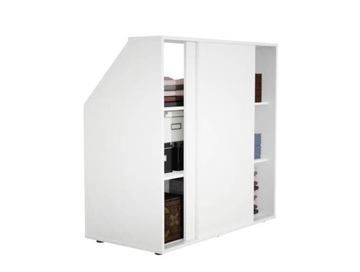 VDD Kleiderschrank mit schräger Wand im Dachgeschoss-Schlafzimmer – Schrank für schräge Wände