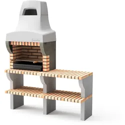 MOVELAR Grill mit 1 Arbeitsplatte Bailen Plus XL aus farbigem Ziegelstein