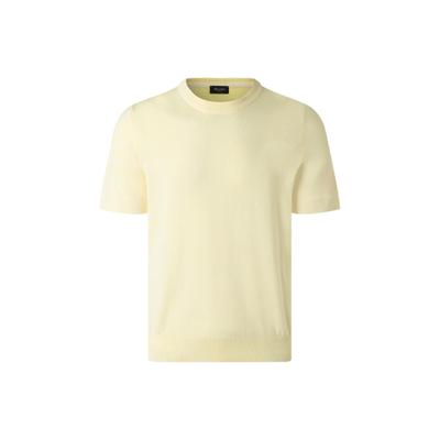 T-Shirt MAERZ MUENCHEN "Maerz Muenchen 450501 T-Shirt Herren Bekleidung", Herren, Gr. 52, gelb, 100% Baumwolle, Shirts T-Shirt