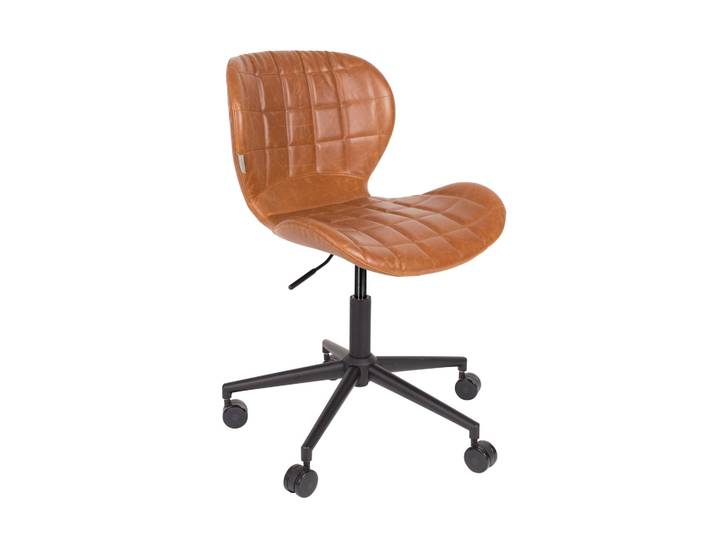 Office swivel chair Zuiver Omg, Brown, New, Ergonomic chair - ideal for flexible working