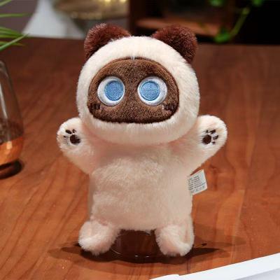 Friendly Fresh Finds Cute Cat Hand Puppet Soft Kitty Educational Baby Toy For Kids Animel Stuffed Doll off White
