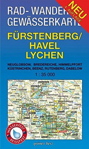 Lutz Gebhardt - Rad-, Wander- und Gewässerkarte Fürstenberg/Havel, Lychen: Mit Neuglobsow, Bredereiche, Himmelpfort, Küstrinchen, Beenz, Rutenberg, Dabelow. Maßstab ... Gewässerkarten Mecklenburgische Seenplatte) - Preis vom 09.10.2026 07:28:09 h