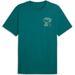 PUMA Herren Shirt GRAPHIC Varsity Tee, Größe XL in Blau Blau