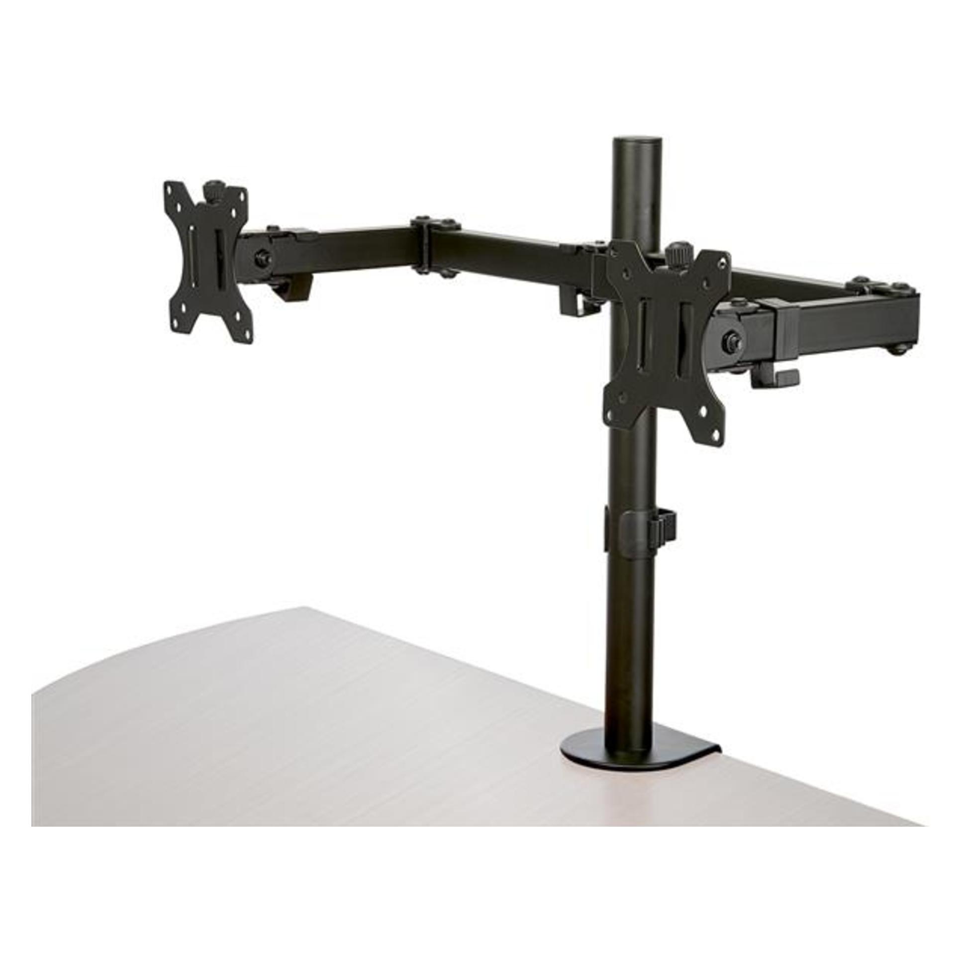 StarTech ARMDUAL2 Monitorhalterung (Tischmontage, dual Monitor, schwenkbar,für bis zu 32- (Tisch, 32", 16 kg) (ARMDUAL2)