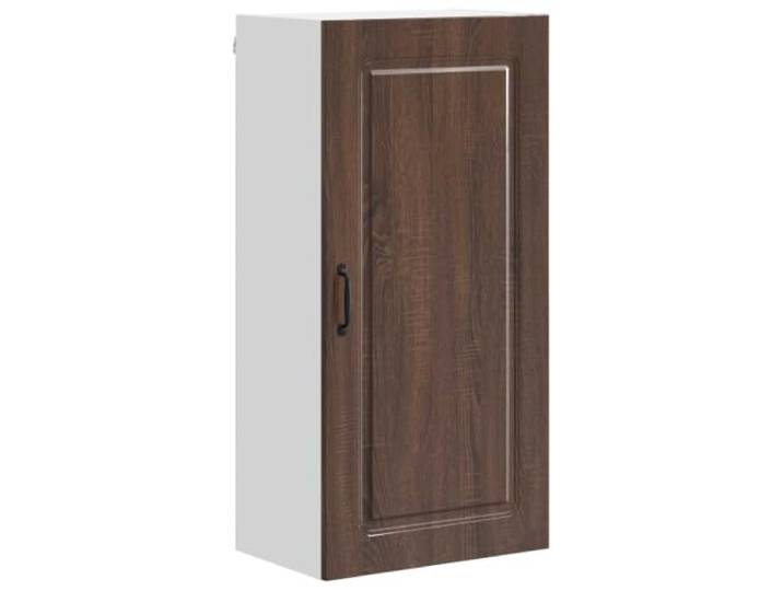 HKTMGDNG Küchen-Wandschrank Braun Eichen-Optik 50 x 31 x 100 cm Kompakter Hängeschrank für die Küche mit Tür und 3 Böden bietet reichlich Stauraum für Geschirr und Kochutensilien.