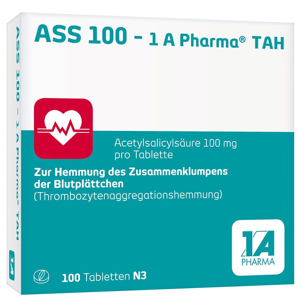 ASS 100-1A Pharma TAH Tabletten 100 St