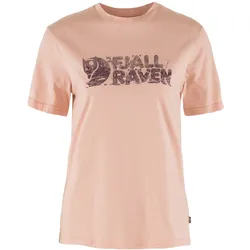 Fjällräven Damen Lush Logo T-shirt - S - Chalk Rose