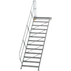 Munk Treppe mit Plattform 45° Stufenbreite 1000 mm - 600473