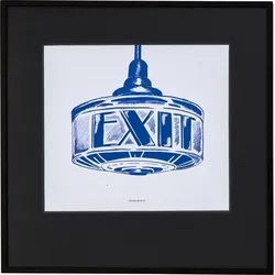 Exit Wanddekoration 40 x 40 cm