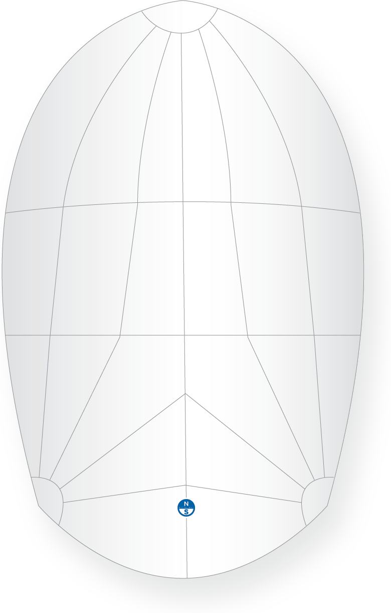 North Sails ETCHELLS FR-2 SPINNAKER White