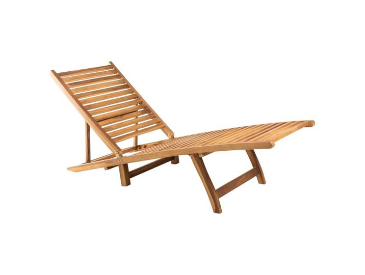 vidaXL Sonnenliege Massivholz Teak