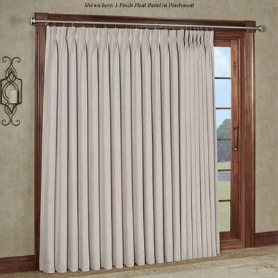 Ricardo Trading Llc Marshfield Pinch Pleat Patio Panel, 100 x 96, Parchment
