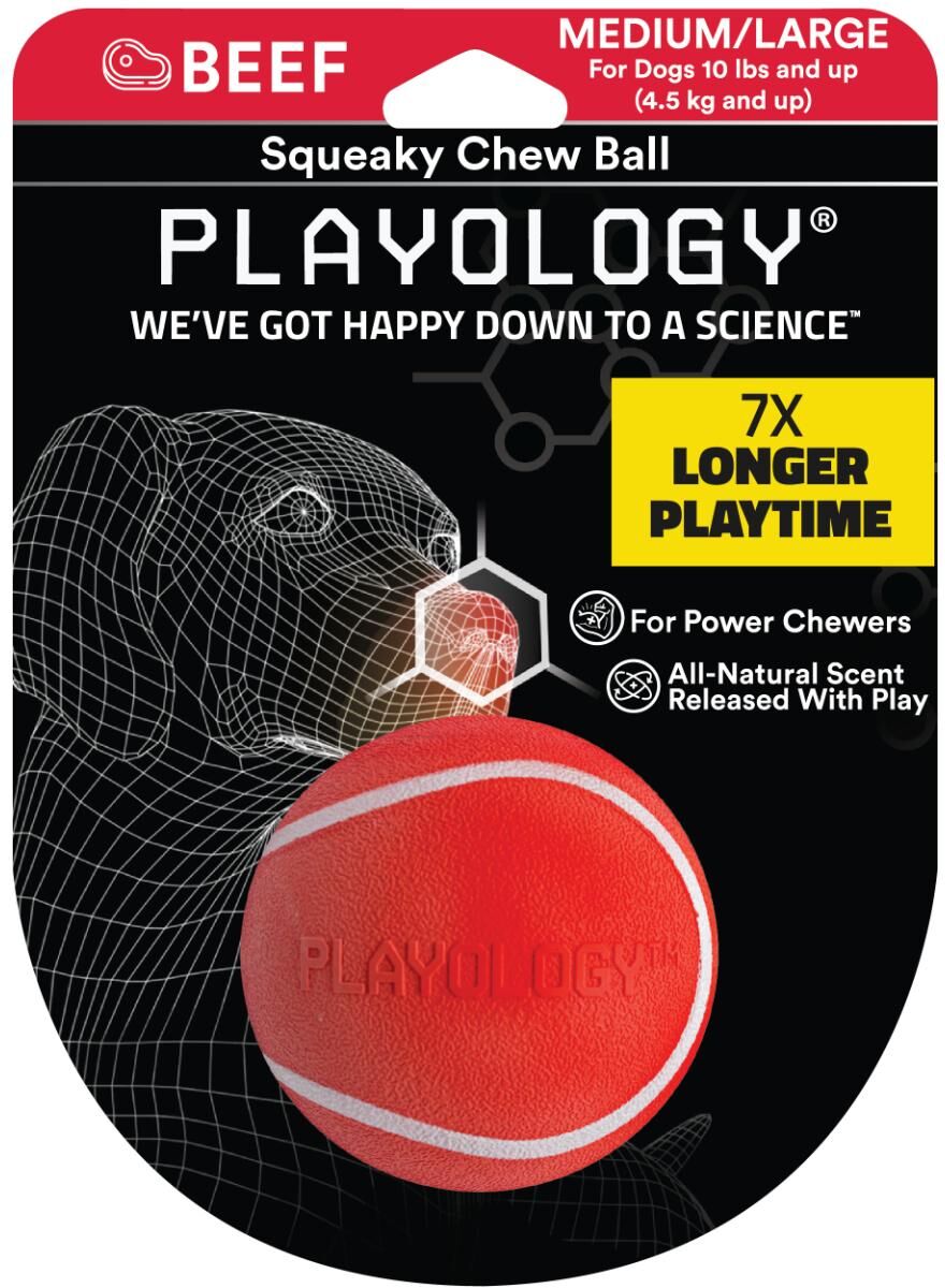 Playology Cane Gioco Palla Squeak MANZO