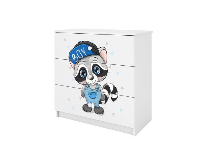 Raumhirsch Furniture Kinderregal Kinderkommode mit Motiv, Spielzeugregal mit Schubladen - Kinderzimmermöbel, stabile Konstruktion, kindgerecht, verschiedene Farben & Designs