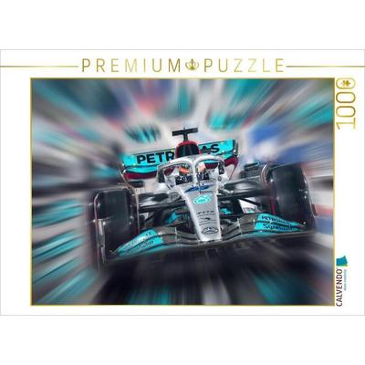 CALVENDO Puzzle Der Brite George Russell gilt als eines der größten Talente der Formel 1 und startet für AMG-Mercedes. | 1000 Teile Lege-Größe 64x48cm