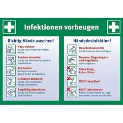 Aushang "Infektionen vorbeugen", Folie, 297 x 210 mm