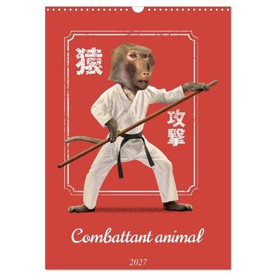 Combattant animal (Calendrier mural 2027 DIN A3 horizontal), CALVENDO calendrier mensuel