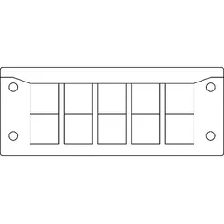 icotek Kabeleinführungsleiste KEL-Quick-24/10 sw