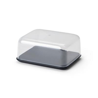 Butterdose CONTINENTA "Duracore, Dose für 250g Butter", schwarz, B:10,5cm H:6cm L:13cm, Kunststoff, Zellulosefaser, Lebensmittelaufbewahrungsbehälter, spülmaschinenfest