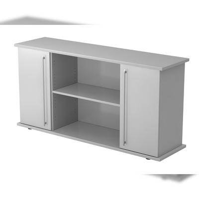 Hammerbacher-Sideboard 2 Türen 166cm RE Grau/Grau-VSB2T/5/5/RE