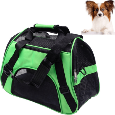Inspired Deals Portable Pet Backpack Carrier Breathable Folding Dog Travel Bag Small green