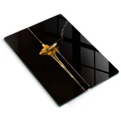 GLASPLATTE 40x52 cm Teelöffel Honig