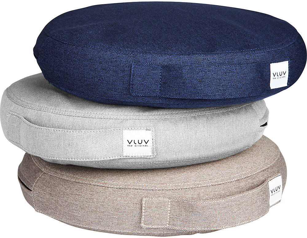 PIL&PED LEIV Balancekissen, mit Stoffbezug, Ø 360 mm, silbergrau VLUV