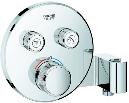Grohe Grohtherm Smartcontrol Brausethermostat 29120000, chrom, 2 Absperrventile, Brausehalter