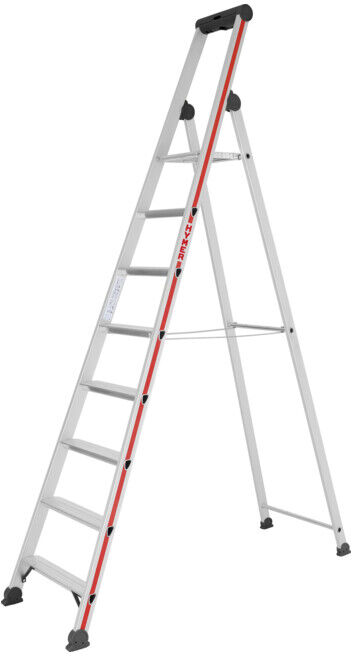 Escabeau simple avec plate-forme, 8 marches Hymer (412608)
