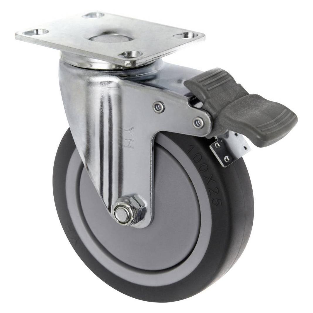 Toolcraft Lenkrolle TPR Feststellvorrichtung Schraubplatte (TO-5137920)