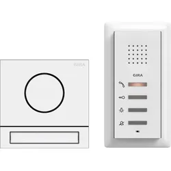 Gira 2406902 EFH-Paket Audio System 106 Verkehrsweiß(lack.)