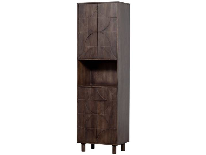 Vitrine Draw Walnussfarben