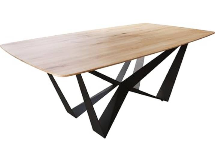 DELIFE Esszimmertisch Edge Boot Eiche Natur 200x100x2,5-3