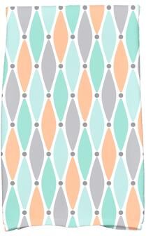 E by Design 18 x 30-inch Wavy Splash Geometric Print Hand Towel