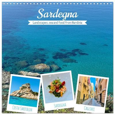 Sardegna - landscapes, sea and food from Sardinia (Wall Calendar 2027 12 × 12 Inch) CALVENDO 12 Month Wall Calendar