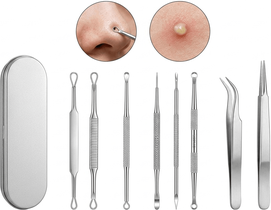 Drop Dash Deals Precision Blackhead Remover Tool Stainless Steel Comedone Extractor Kit Precision Blackhead Remover Tool Stainless Steel Comedone Extractor Kit