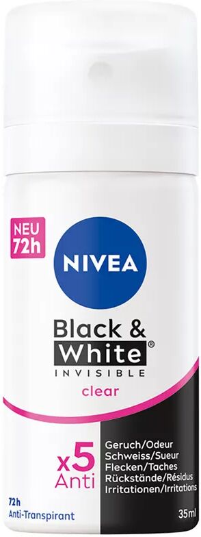 Nivea - Deo Black & White Invisible Clear Spray, 35 ml