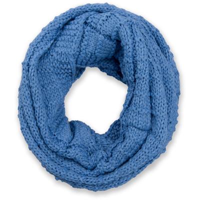 Strickschal STYLEBREAKER "Strick Loop mit Karomuster", Damen, blau, Obermaterial: 100% Viskose CV., Modisch, Modetücher