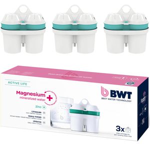 BWT BWT Filterkartusche Zinc + Magnesium Mineralized Water, für  Tischwasserfilter, 3 Stück
