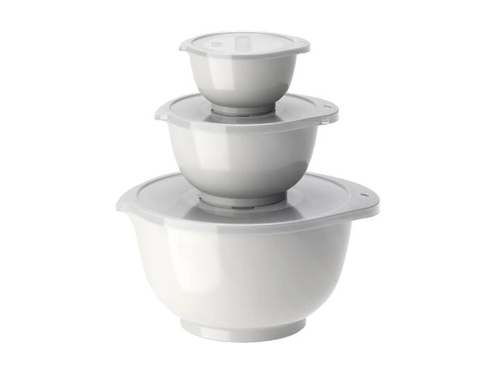 Rührschüssel Rosti New Margrethe 3 Stück , weiss (weiß), H:22,5cm L:22,5cm, Kunststoff, Schüsseln, Rührschüssel