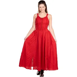 Metamorph Langes Mittelalter Sommerkleid rot (XXL)