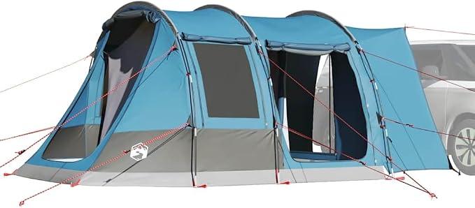 Autozelt für Camping und Outdoor-Abenteuer, wasserdichtes Zelt mit PolyurethanBeschichtung für Auto, robuste Stangen und einfacher Aufbau, faltbares Design in Tragetasche