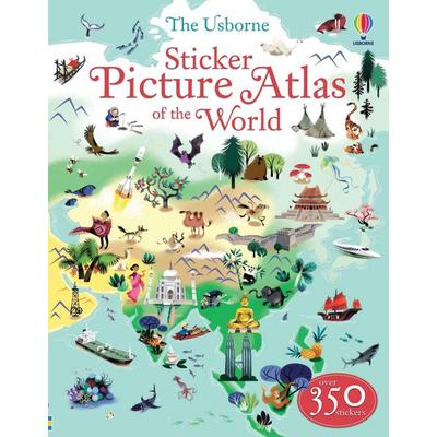 Sticker Picture Atlas of the World, Taschenbuch von Sam Baer, Usborne, 978-1-4095-5001-3