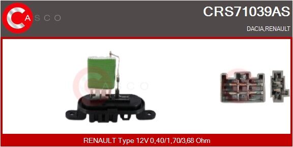 Casco Widerstand, Innenraumgebläse Crs71039as Für Renault Nissan