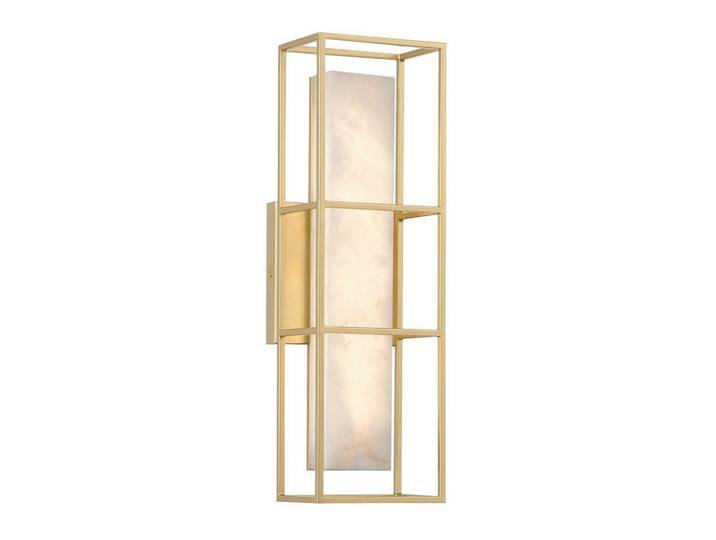 Elstead Lighting Led-Wandleuchte, Goldfarben, Metall, Glas, G, 12.7x40.6 cm, Lampen & Leuchten, Innenbeleuchtung, Wandlampe, Wandlampen