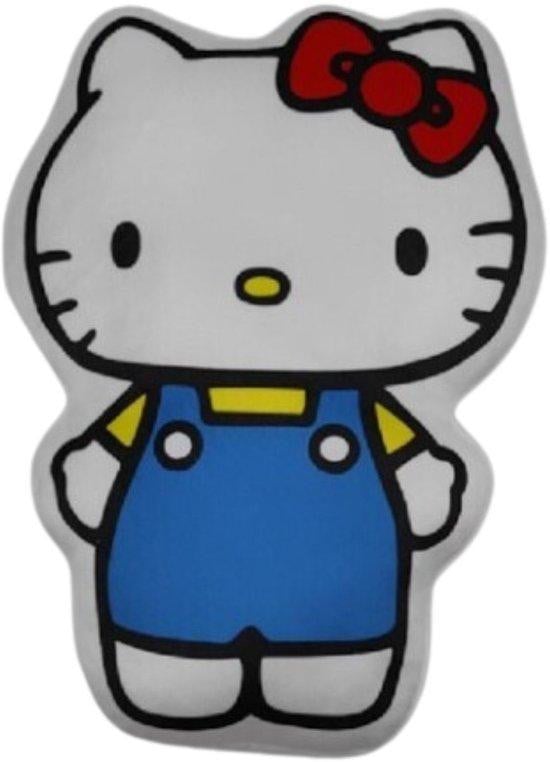 Unyqoos Hello Kitty 3D-kussen - Decoratief kussen voor de kinderkamer, Roze, 35 cm