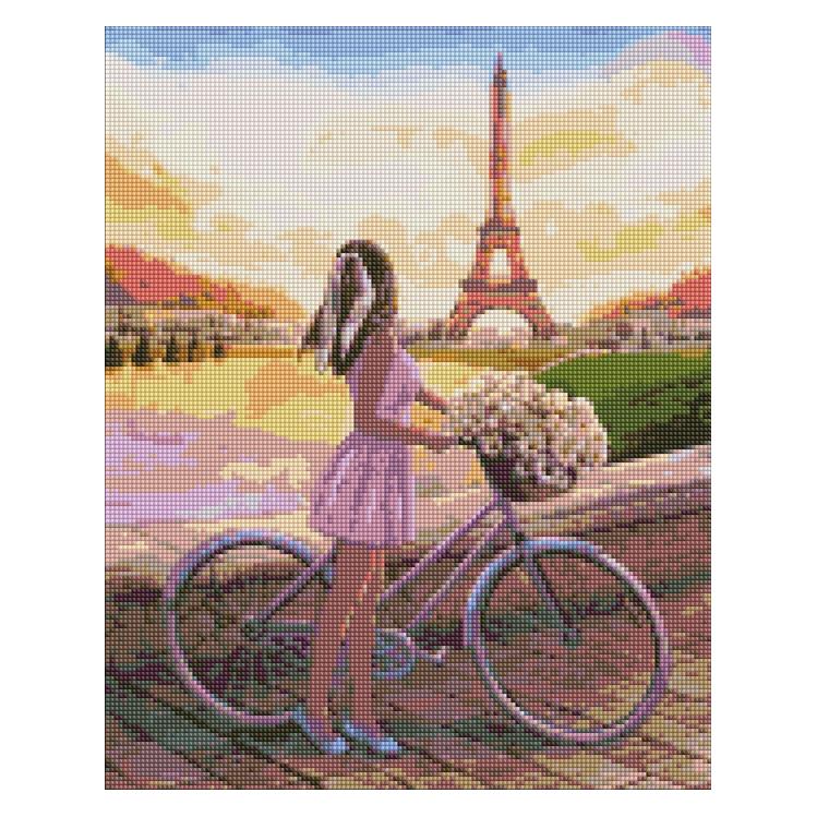 Ideyka Diamantmosaik - Romantik in Paris 40x50cm (AMO7439)