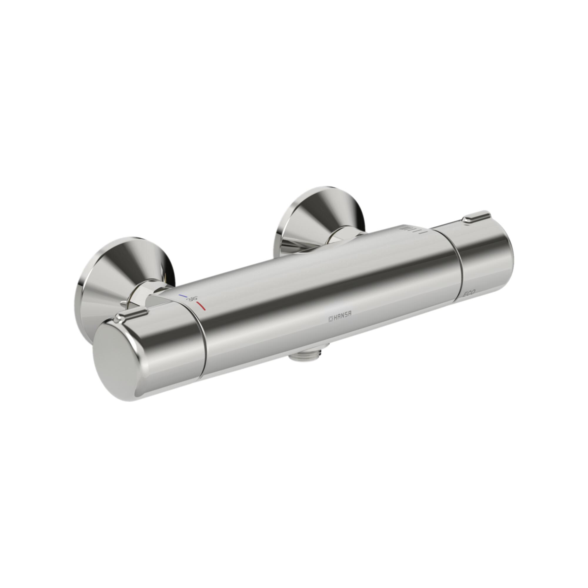 Hansa Brause-Thermostat HANSAMICRA AP, S-Ans., vert. Kalt-/Warmw.-Ans., chr (58152171)